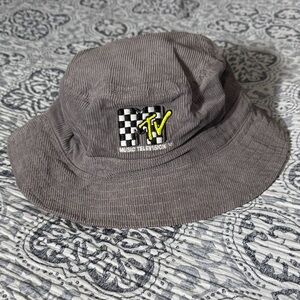 MTV Charcoal Bucket Hat with Logo